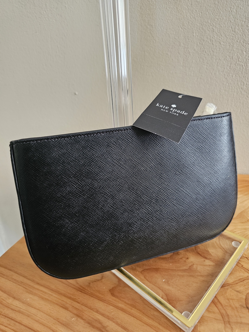 kate spade New York Black Saffiano Leather Crossbody Clutch - Picture 4 of 6